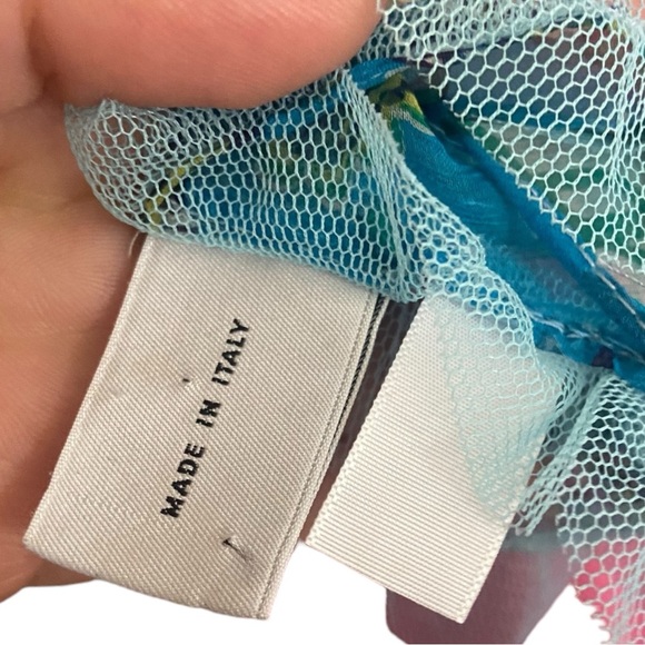 Violet Del Mar Blue Paisley Silk Scarf - Picture 5 of 8